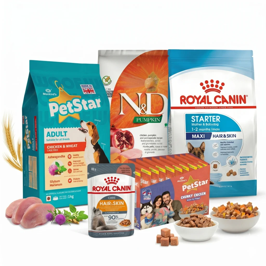 Premium dog food brands available at pet shop in Jaipur